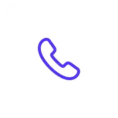 Icon of a phone receiver representing contact or communication.